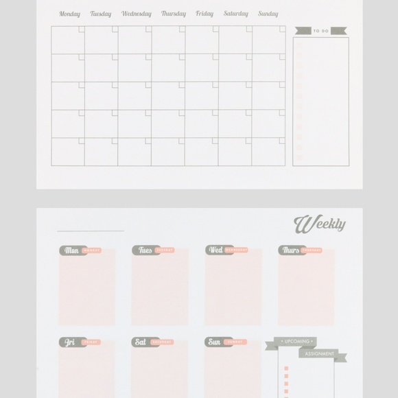 A4 STUDY PLANNER/ORGANIZER BASIC WASHI TAPE - Picture 3 of 8